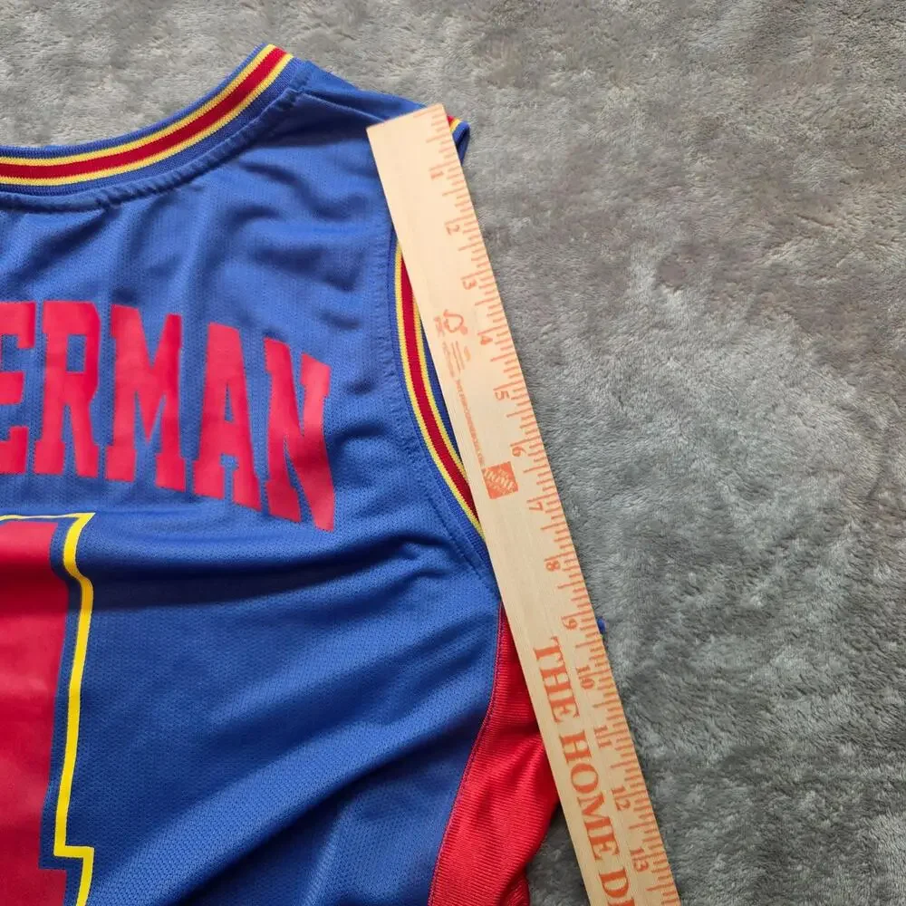 Superman Jersey Tank Boys 14? Blue Red Mesh Basketball Sleeveless DC Comics